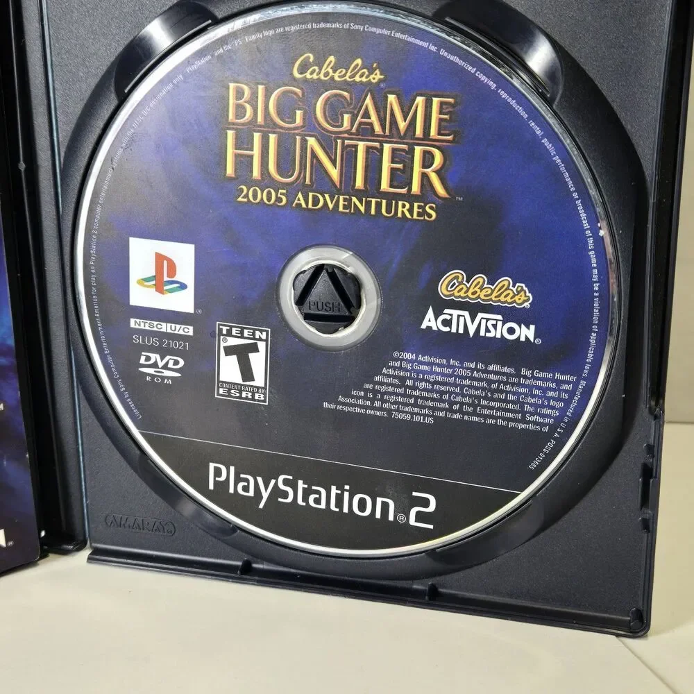 Cabela's Big Game Hunter 2005 Adventures (Sony Playstation 2, PS2) Complete CIB
